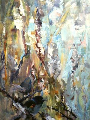 Reeds & Black birds - acrylic