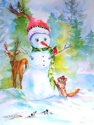 Winter wonder with neighbors