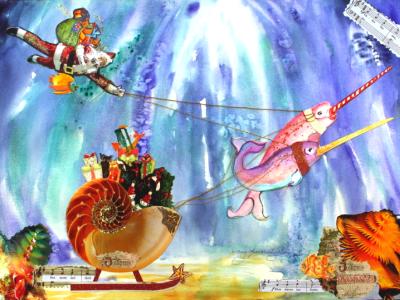 Magic Santa and the narwhals